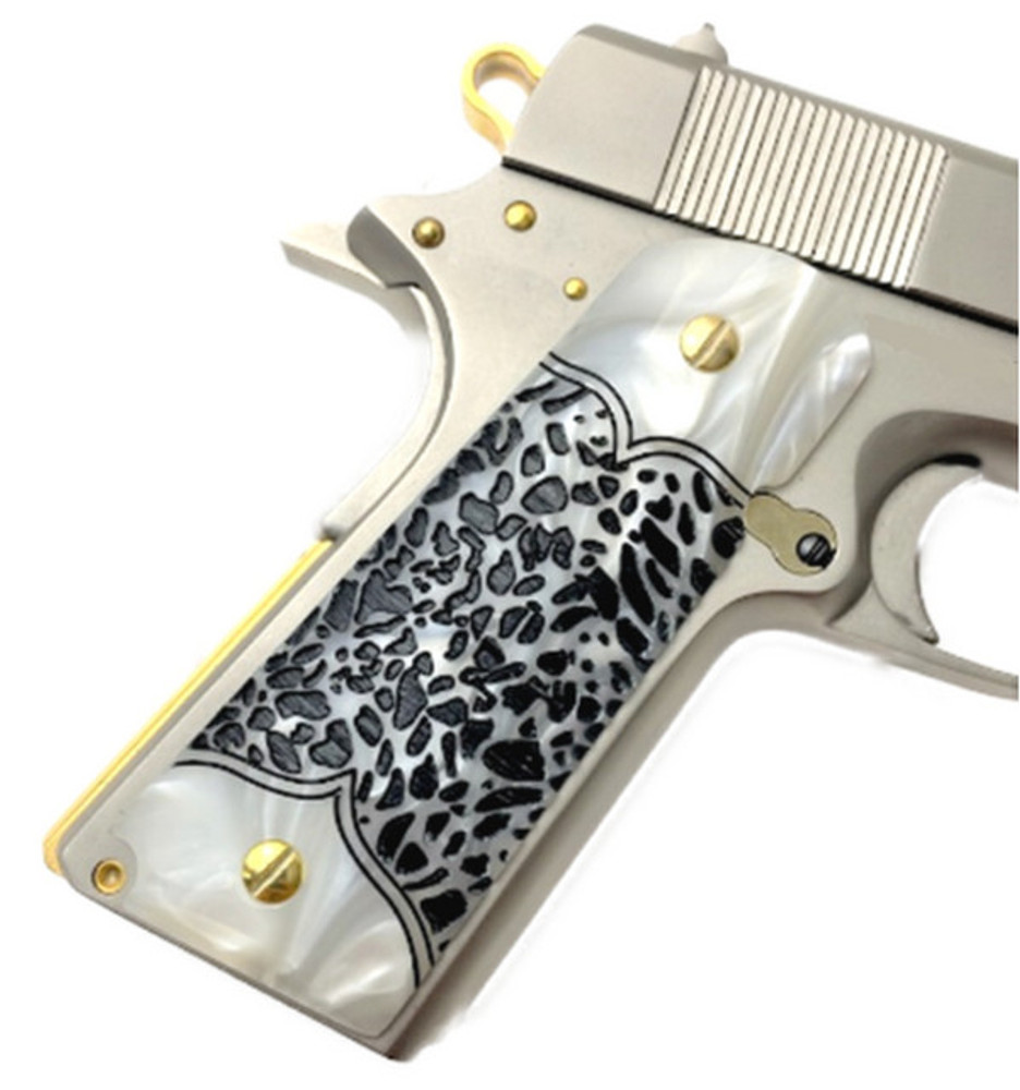 1911 Colt & Clones CUSTOM GUN GRIPS Pearl & Pattern