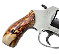 J Frame Grips fits most S&W round butts UV printed HD image of Mammoth Tusk on acrylic pearl 