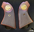 Heritage Arms Rough Rider 6 & 9 Shot Grips Checkered Rosewood Wolf