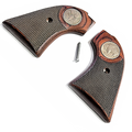 Heritage Arms Rough Rider Shot Grips Checkered Rosewood Eagle Buffalo nickel NEW