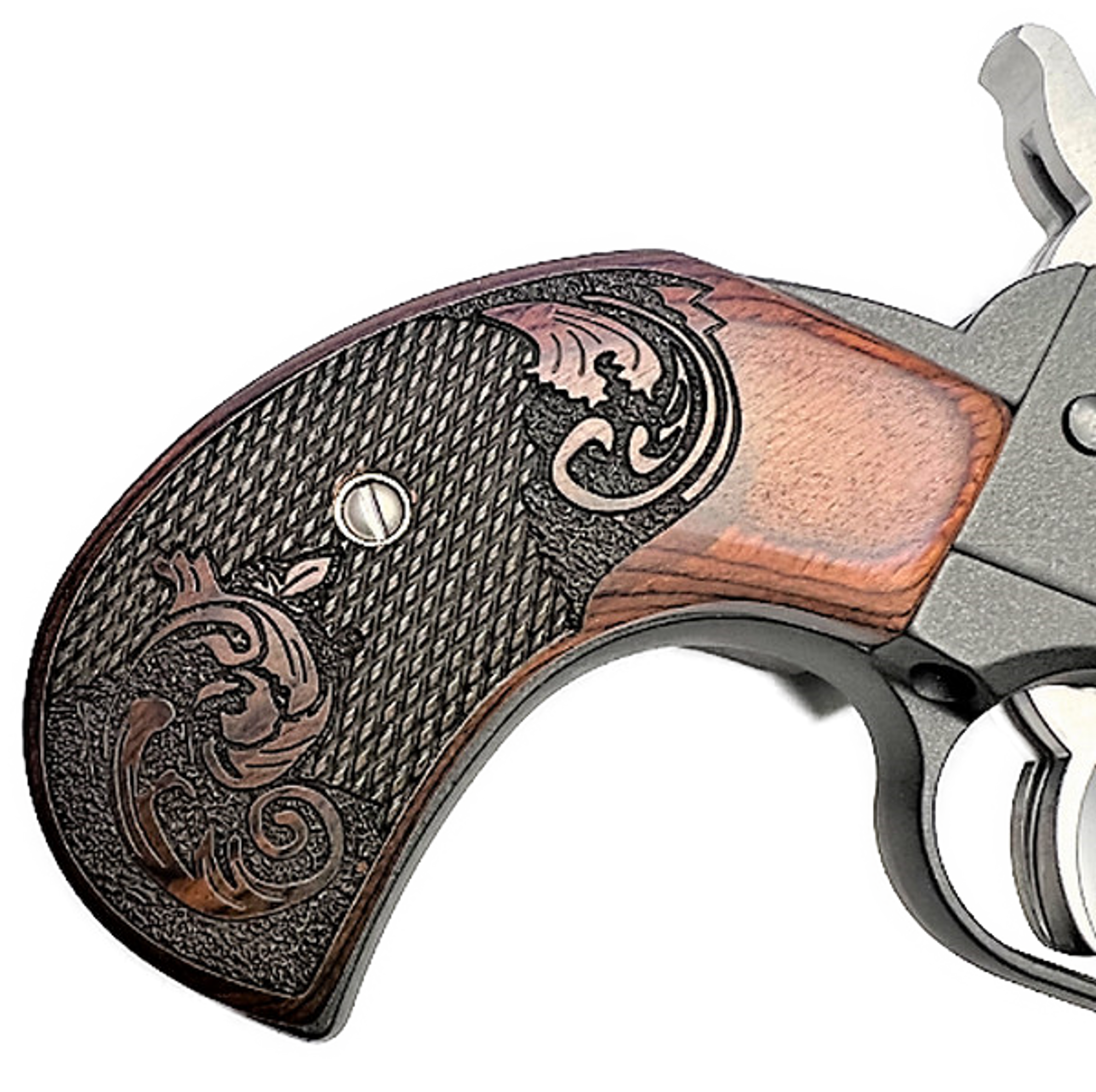 Ruger Wrangler Birdshead Rosewood Scroll Grips