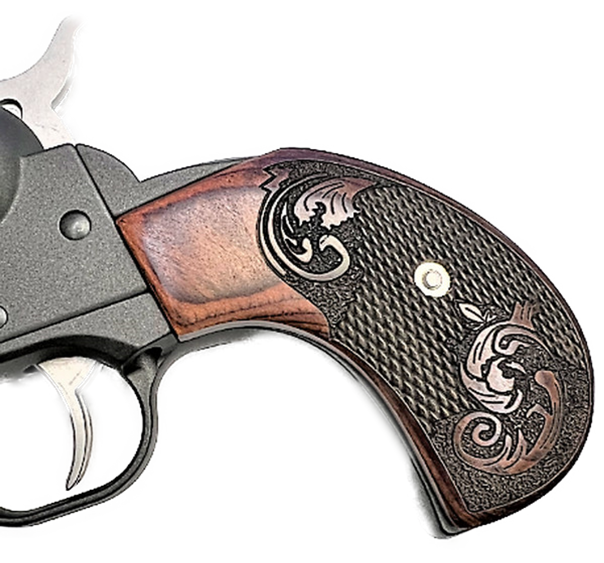 Ruger Wrangler Birdshead Rosewood Scroll Grips