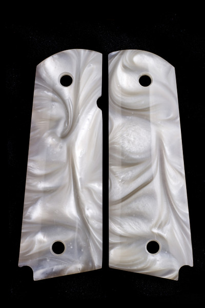 GG1911APW 1911 Gun Grips Acrylic Pearl White