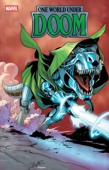 ONE WORLD UNDER DOOM #8 SALVADOR LARROCA DOOMASAUR VAR