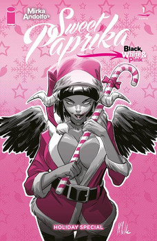 MIRKA ANDOLFOS SWEET PAPRIKA BLACK WHITE & PINK HOLIDAY SPECIAL (ONE SHOT) CVR D MARCO FAILLA VAR