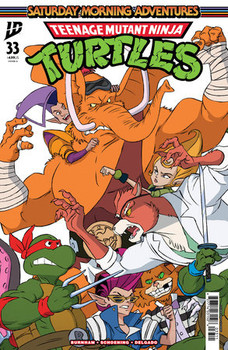 TEENAGE MUTANT NINJA TURTLES SATURDAY MORNING ADVENTURES #33 CVR A SCHOENING CONNECTING COVER SET