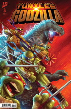 TEENAGE MUTANT NINJA TURTLES X GODZILLA #3 CVR A PE