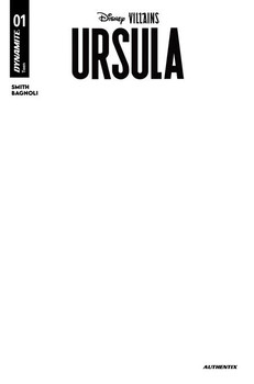 DISNEY VILLAINS URSULA #1 CVR F BLANK AUTHENTIX VAR