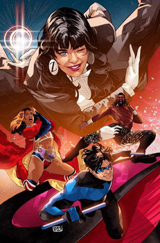 DC X AEW #1 (OF 2) CVR C EDWIN GALMON CARD STOCK VAR