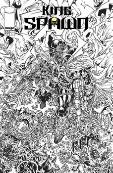 KING SPAWN #55 CVR B HARVEY TOLIBAO B&W VAR