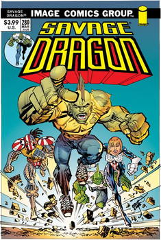 SAVAGE DRAGON #280 CVR B ERIK LARSEN 70S TRADE DRESS VAR 