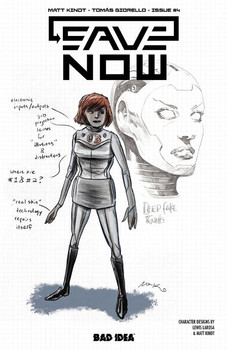 SAVE NOW #4 (OF 4) CVR BLEWIS LAROSA MATT KINDT CHARACTER DESIGN VAR