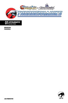 THUNDERCATS X SILVERHAWKS #1 CVR F BLANK AUTHENTIX VAR