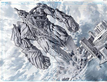 OLYMPUS SAGA MEGALITH #1 (OF 4) CVR X LEWIS LAROSA ORIGINAL ART EDITION 21 VAR