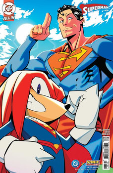 SUPERMAN #38 CVR F DANIELE DI NICUOLO DC X SONIC CARD STOCK VAR (THE REIGN OF THE SUPERBOYS)