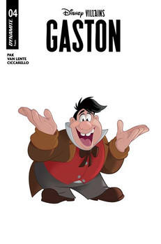 DISNEY VILLAINS GASTON #4 CVR B ANIMATION ART