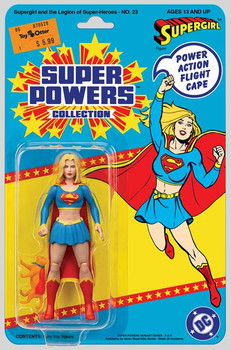 SUPERGIRL AND THE LEGION OF SUPER HEROES #23 FACSIMILE EDITION CVR B JASON GEYER & ALEX SAVIUK SUPERGIRL SUPER POWERS CARD STOCK