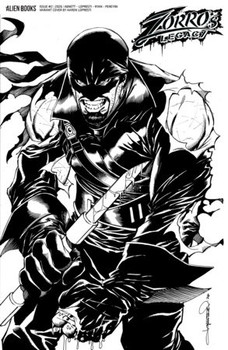 ZORRO'S LEGACY #2 CVR D B&W LOPRESTI
