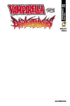 VAMPIRELLA VS DARKSTALKERS SPECIAL #1 (ONE SHOT) CCVR F BLANK AUTHENTIX VAR
