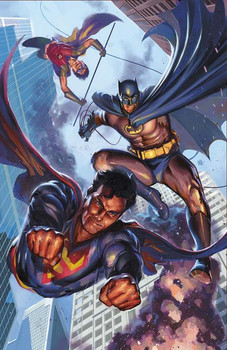 BATMAN SUPERMAN WORLDS FINEST #56 CVR B BEN HARVEY CARD STOCK VAR