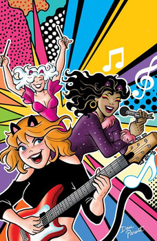 JOSIE AND THE PUSSYCATS ROCK ON (ONE SHOT) CVR D DAN PARENT FOIL FULL ART VAR