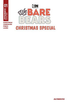 WE BARE BEARS CHRISTMAS SPECIAL #1 (ONE SHOT) CVR E BLANK AUTHENTIX VAR