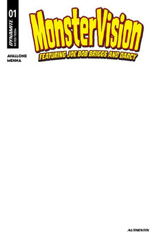 MONSTERVISION FEATURING JOE BOB BRIGGS AND DARCY #1 CVR E BLANK AUTHENTIX VARAR