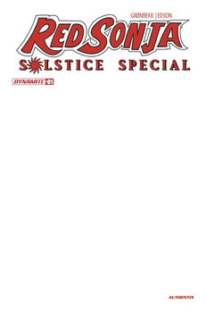 RED SONJA SOLSTICE SPECIAL #1 (ONE SHOT) CVR D BLANK AUTHENTIX VAR