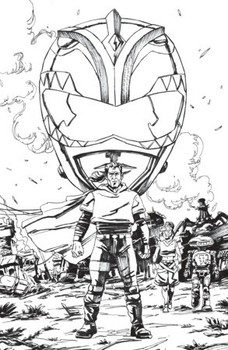 POWER RANGERS GREEN #5 CVR J FULL ART VARGAS