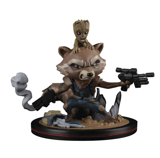MARVEL GOTG ROCKET RACCOON & GROOT Q-FIG FIGURE