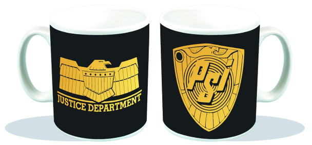 JUDGE DREDD JUSTICE DEPT PSI DIVISION PX COFFEE MUG