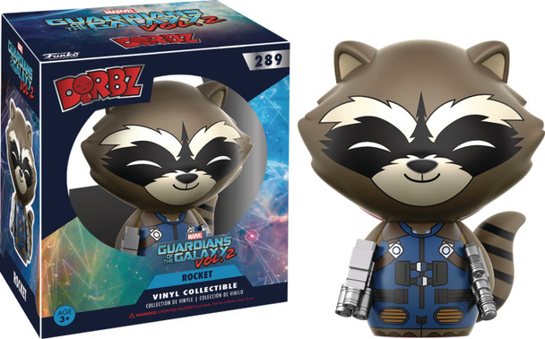 DORBZ GUARDIANS OF THE GALAXY VOL2 ROCKET RACCOON VINYL FIG