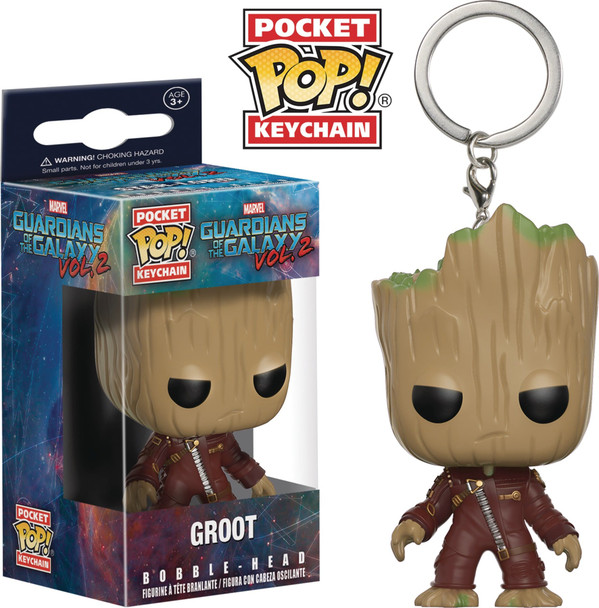 POCKET POP GOTG VOL 2 GROOT FIG KEYCHAIN