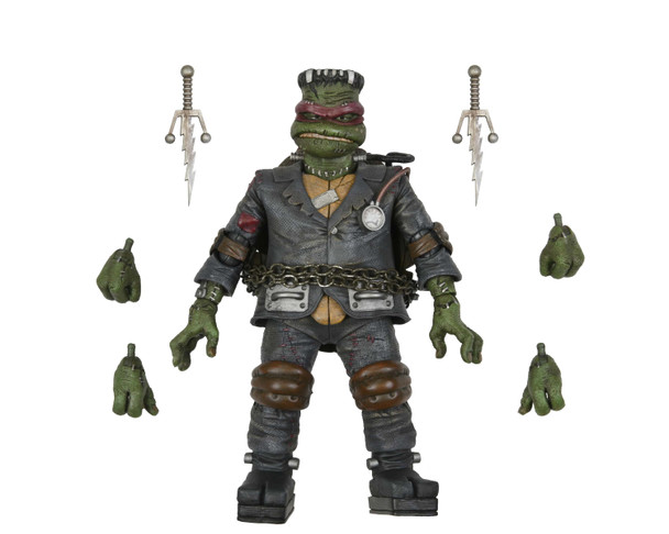 UNIVERSAL MONSTERS VS TMNT RAPHAEL AS FRANKENSTEINS MONSTER ULT 7IN AF
