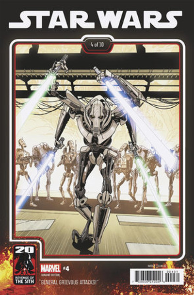 STAR WARS #4 CHRIS SPROUSE REVENGE OF THE SITH 20TH ANNIVERSARY VAR