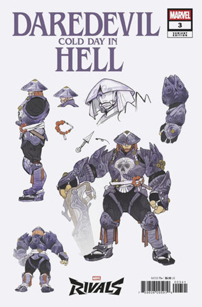DAREDEVIL COLD DAY IN HELL #3 (OF 3) PEACH MOMOKO MARVEL RIVALS VAR