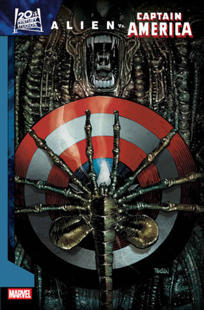 ALIEN VS CAPTAIN AMERICA #1 DAN PANOSIAN FOIL VAR