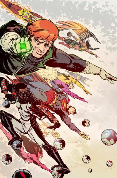 JUSTICE LEAGUE UNLIMITED #14 CVR B SANFORD GREENE CARD STOCK VAR (DC K.O.) JUSTICE LEAGUE UNLIMITED #14 CVR B SANFORD GREENE CARD STOCK VAR (DC K.O.)