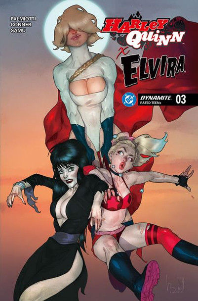 HARLEY QUINN X ELVIRA #3 CVR D BEN CALDWELL VAR HARLEY QUINN X ELVIRA #3 CVR D BEN CALDWELL VAR