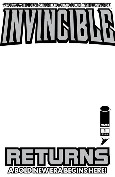 INVINCIBLE RETURNS FACSIMILE EDITION #1 CVR D BLANK SKETCH VAR