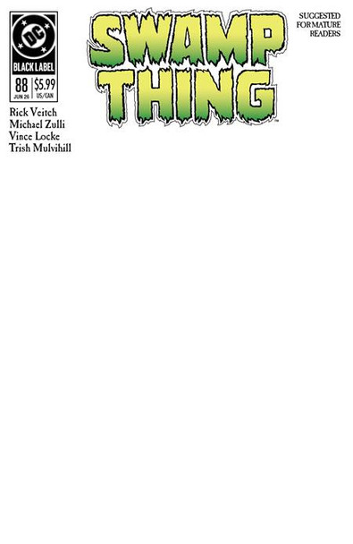 SWAMP THING 1989 #1 (OF 4) CVR C BLANK CARD STOCK VAR