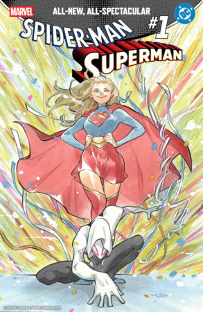 MARVEL/DC SPIDER-MAN/SUPERMAN #1 PEACH MOMOKO VAR