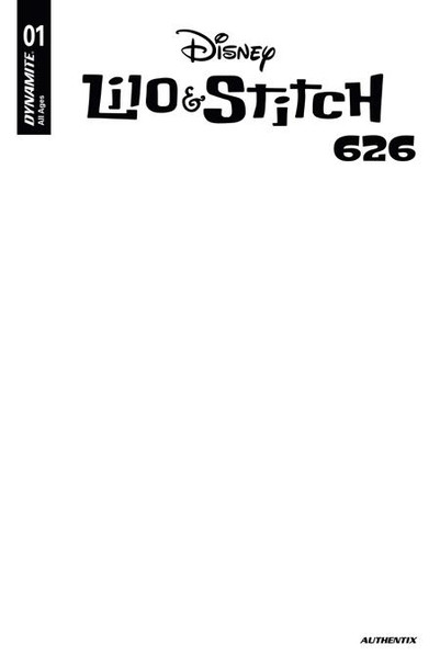 LILO AND STITCH 626 #1 CVR B BLANK AUTHENTIX VAR