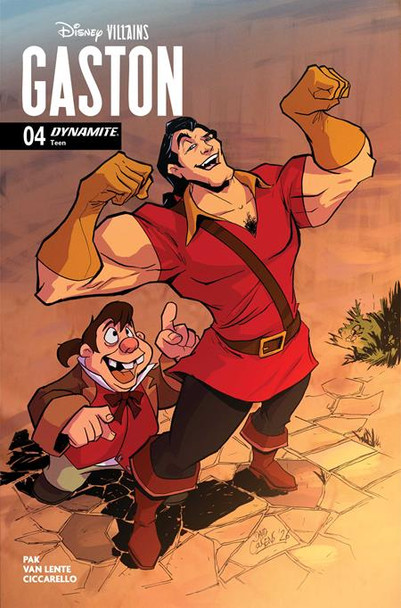 DISNEY VILLAINS GASTON #4 CVR D DAVID COUSENS