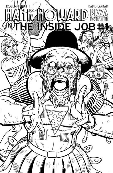 HANK HOWARD PIZZA DETECTIVE THE INSIDE JOB #1 (ONE SHOT) CVR D DAVID LAPHAM SPIELBERG HOMAGE VAR