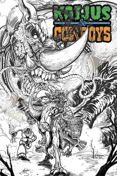 KAIJUS & COWBOYS #1 (OF 12) CVR C GAZ GRETSKY GAZBOT VAR