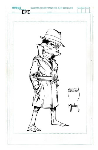 SOMETHING EPIC #13 CVR B SZYMON KUDRANSKI & TODD MCFARLANE RAW ART VAR