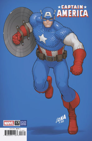 CAPTAIN AMERICA #13  DAVID NAKAYAMA COLOR BLOCK BLUE VAR