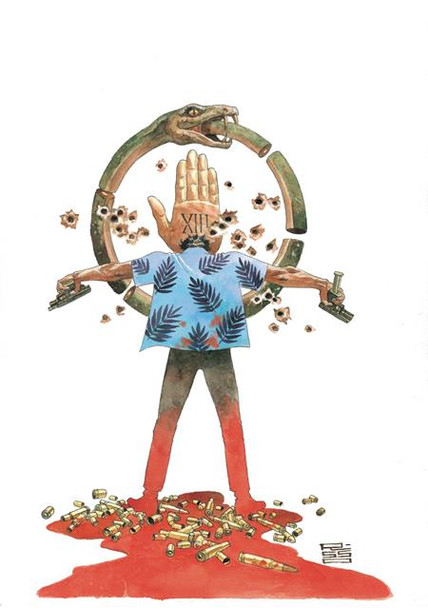 100 BULLETS THE US OF ANGER #1 (OF 8) CVR D EDUARDO RISSO CARD STOCK VAR