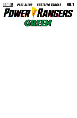 POWER RANGERS GREEN #1 CVR D BLANK SKETCH 